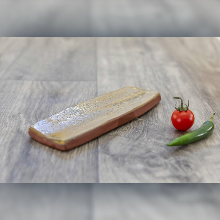 assiette-mignardise-à-effet-25-cm-grès-rouge