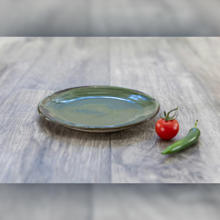 assiette-vert-tacheté-21-cm